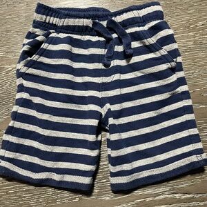 Cat & Jack Blue and White Striped Kids Shorts